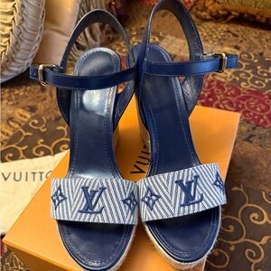 Louis Vuitton Blue Sandals